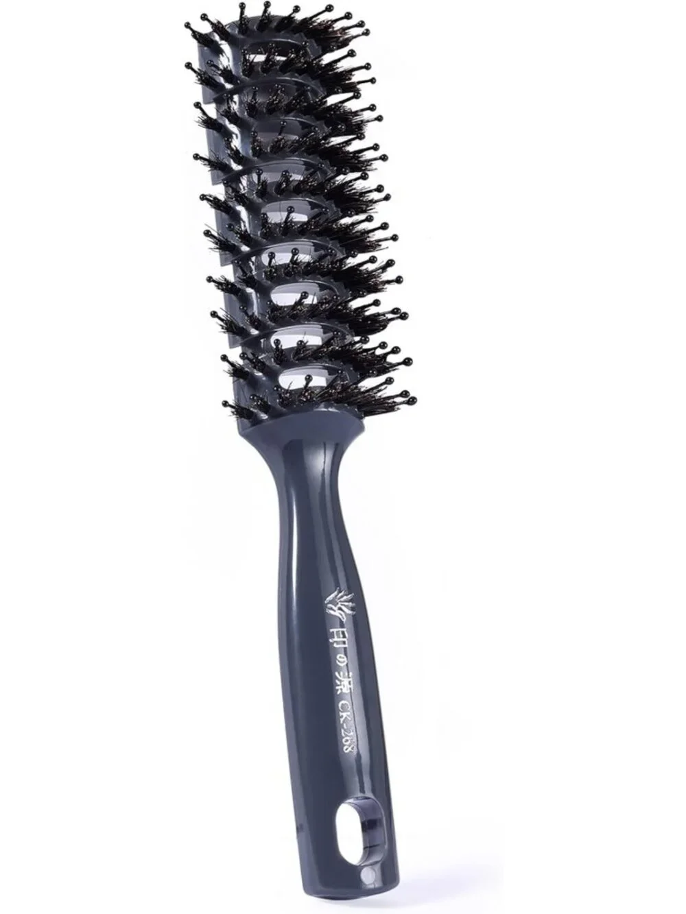 Vented Boar Bristle Hair Brush for All Hair Types - Quick Drying, Curly
